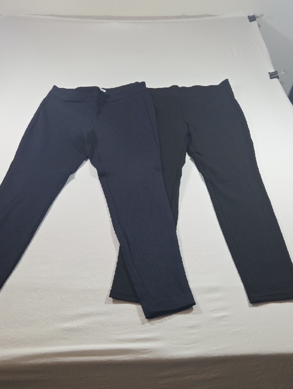 Carolina Belle Romeo Juliet Black ,Stripe Blue Joggers Stretch pants Ankle Slim